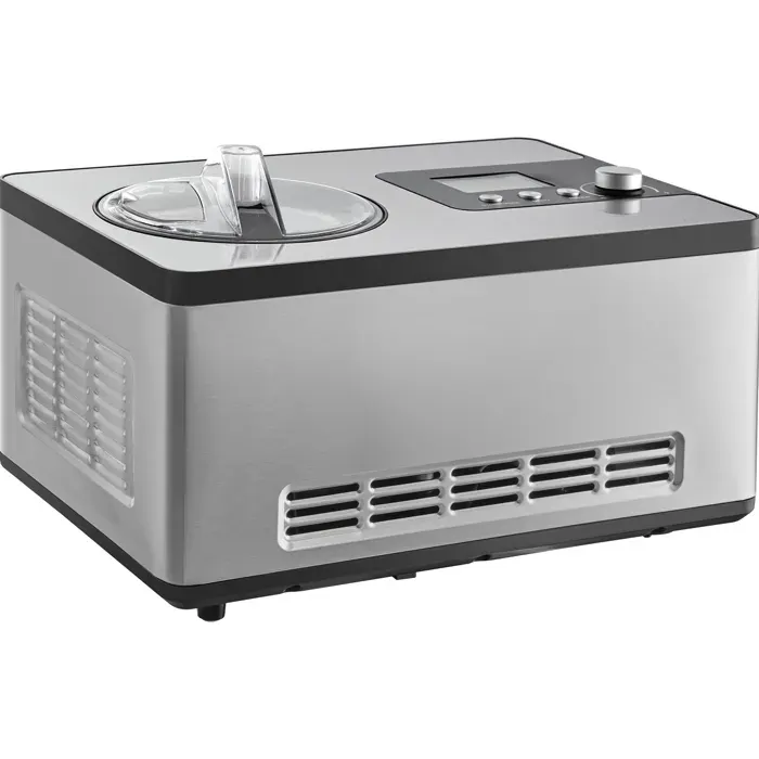 Sorbetière Automatique - DUOKU - ICE2032-GS - 2 Litres - Compresseur Intégré - Acier Inoxydable