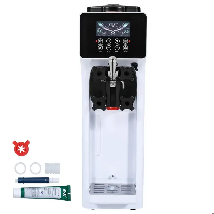 Sorbetière - DUOKU - BQL-9200STA - 10L/H - 900W - Panneau LCD et Acier Inoxydable