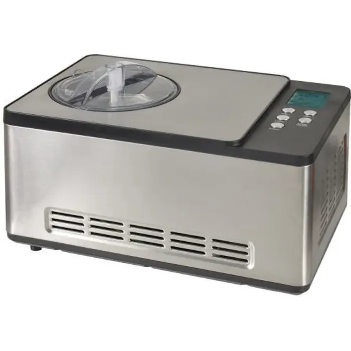 Sorbetière - KITCHEN CHEF ICE-1530PRO - 150W - Cuve aluminium 165L - Écran LCD - Noir et argent