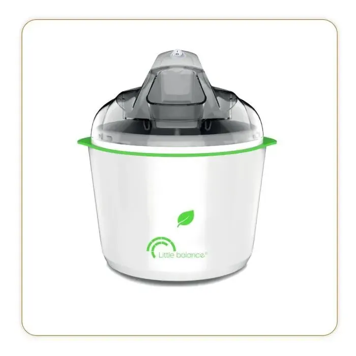 Sorbetière LITTLE BALANCE - Happy Sorbets - Capacité 15L - Préparation rapide: 30min - 12W
