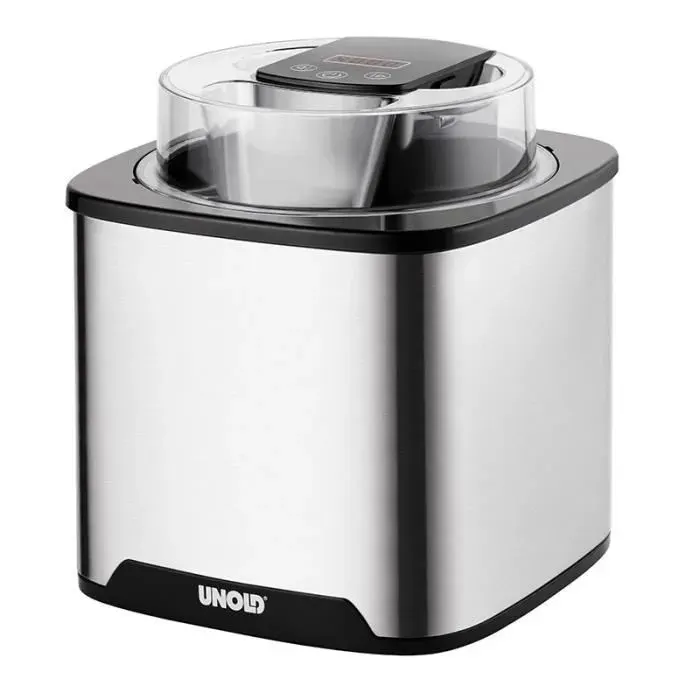 Sorbetière - UNOLD - 48855 - 15 L - Noir - Acier inoxydable - 12 W