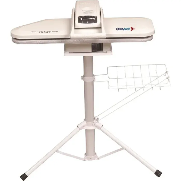 Speedypress Presse à repasser double taille 1600 W 38 jets de vapeur Blanc avec support