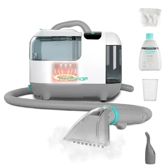 Stainzapper Vapo Nettoyeur Tapis 1200W Aspirateur Vapeur 3 Modes Réservoir 18 L + 13 L Pour Canapé & Voiture