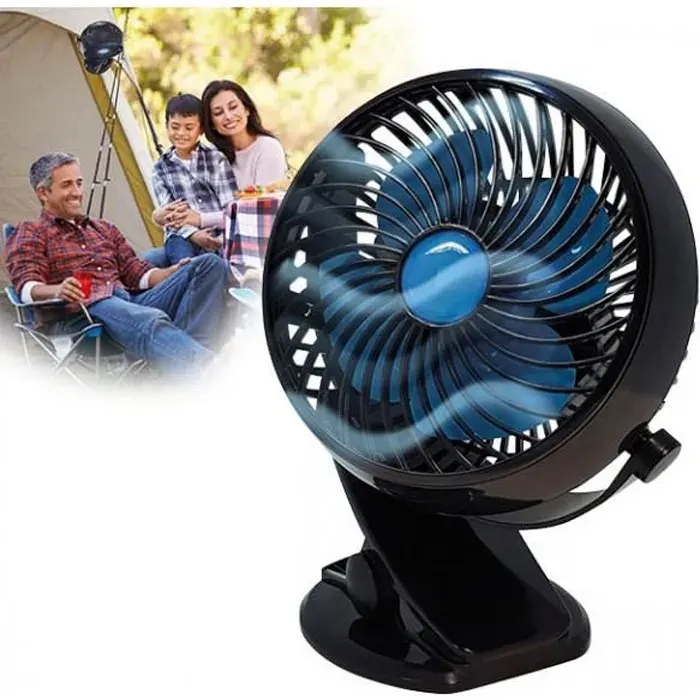 Starlyf Fast Fan - Ventilateur sans fil tête orientable 360° puissance réglable + chargeur USB inclus