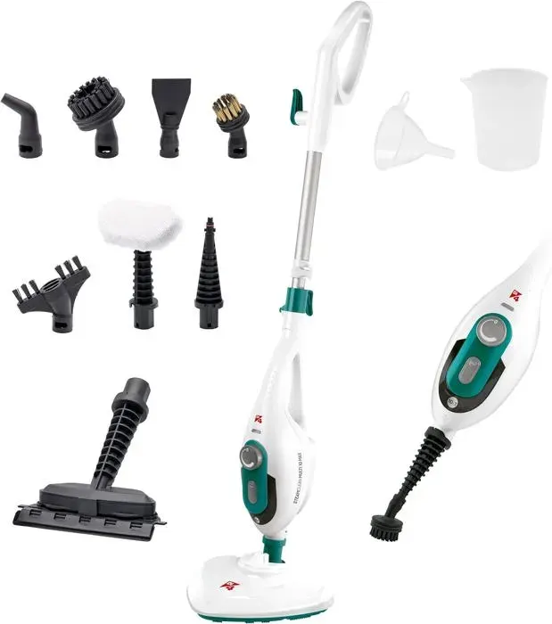 Steamclean Multi10max 10 en 1 Balai Vapeur Nettoyeur Multifonctions1500WÉlimine 99.9% des Virus et des BactériesManche