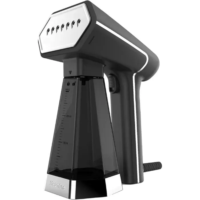 Steamer Défroisseur Portatif Noir 2000W - 300ml Steamer Portatif 2000W Réservoir 300ml 20min Autonomie 2 Modes Prêt en 40s