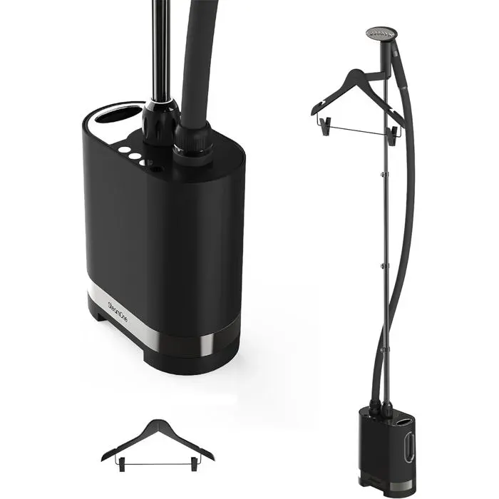 Steamer Défroisseur Vertical 2000W Autonomie 80min Semelle Inox 3 Modes Vapeur Tuyau Protection