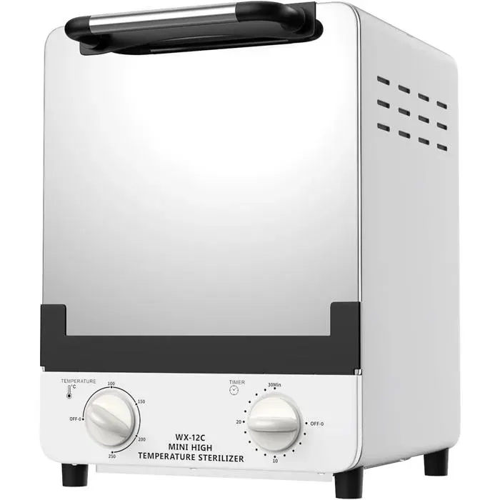 Stérilisateur à air chaud 1000W - Désinfection chaleur sèche haute température 12L - Pour outils donglerie cosmétiques et coiffure