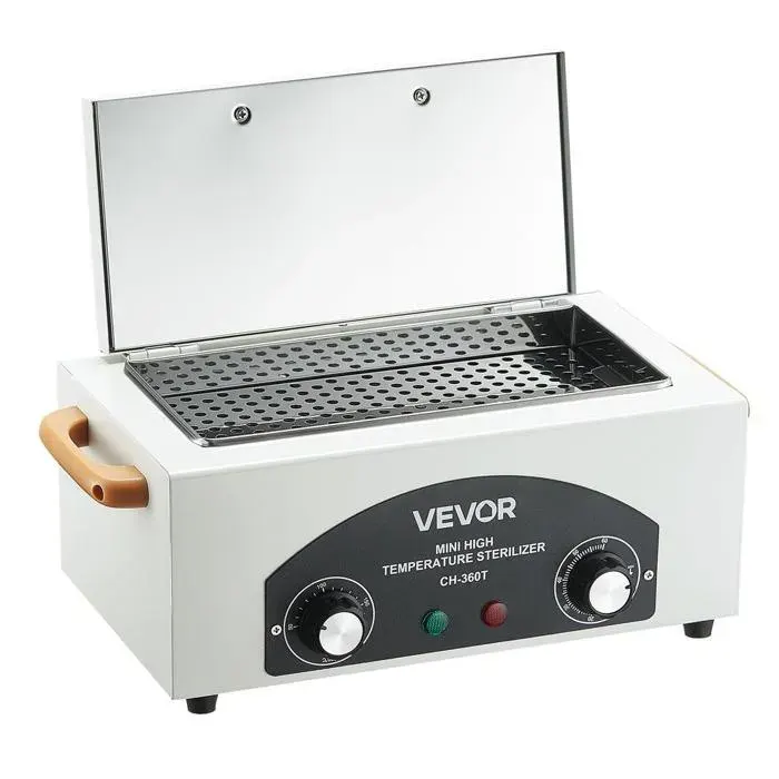 Stérilisateur à air chaud 2 L 300 W désinfection haute température réglages pour outils donglerie labo maison et salon beauté