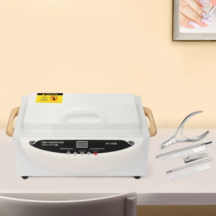 Stérilisateur à air chaud - 250 °C - Haute température - Stérilisateur à chaleur sèche avec minuterie pour outils à ongles