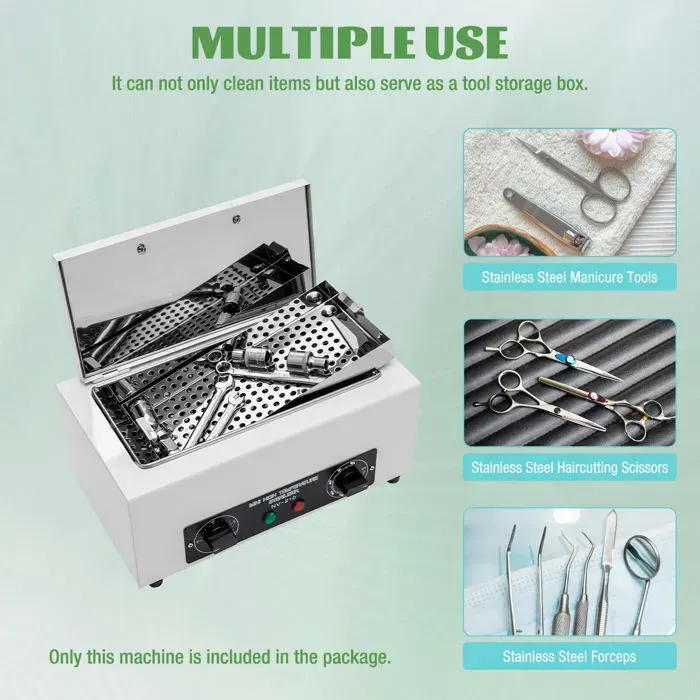Stérilisateur à air chaud - 300 W - 220 °C - Avec minuterie - Pour salon de beauté salon de manucure salon de coiffure