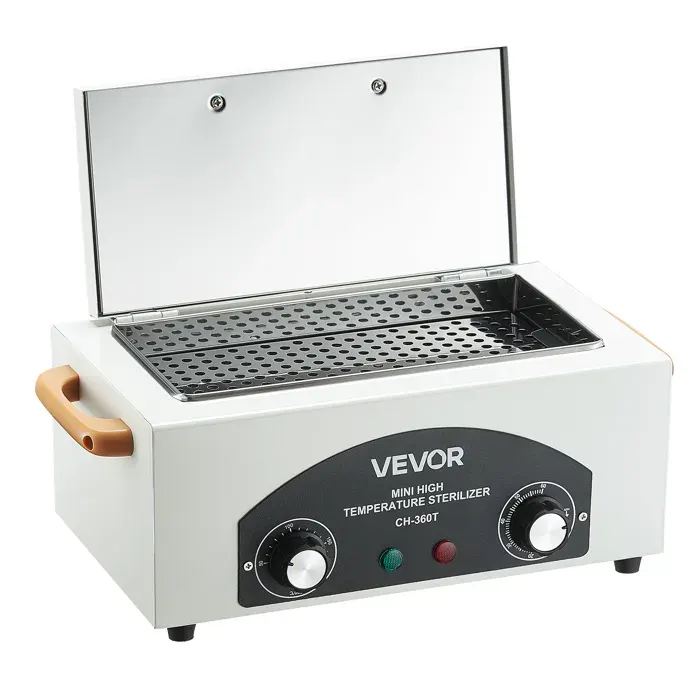 Stérilisateur à air chaud - VEVOR - KH-360T - 2 L - 300 W - Temp. réglable 0–220 °C — coloris Blanc