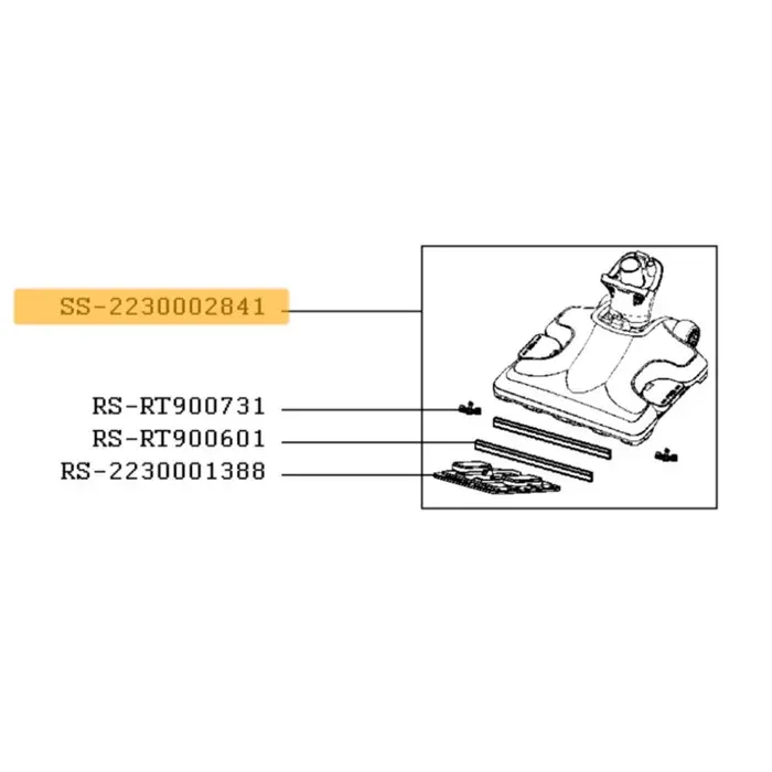 Suceur blanc Nettoyeur vapeur SS-2230002841 SS2230002841 ROWENTA