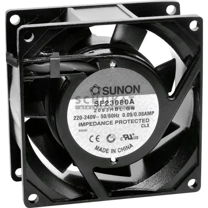 Sunon SF23080A2083HBL Ventilateur axial 230 V-AC 40.78 m³-h (L x l x H) 80 x 80 x 38 mm