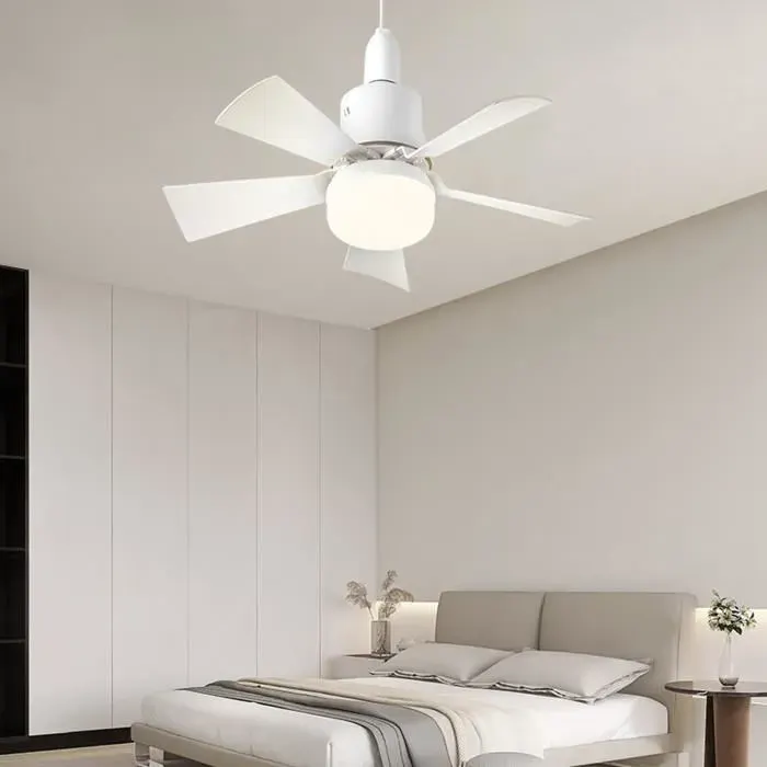 SURENHAP Lampe de ventilateur de plafond Lumière de ventilateur de plafond à intensité variable 3 températures deco lustre Blanc