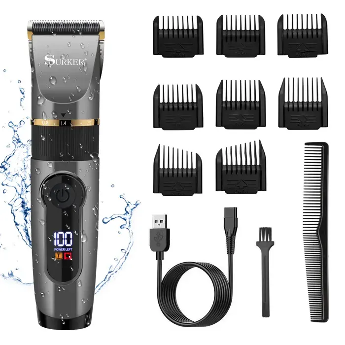 SURKER Tondeuse à Cheveux Professionnelle Tondeuse à Barbe Etanche