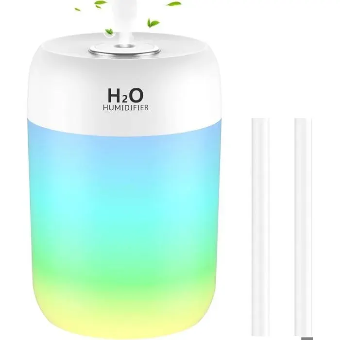 SZO Cool Mist Humidifier for Bedroom with Night Light Mini Air Humidifier Silent Operation Auto Shut-Off for Kids Room Office Plan