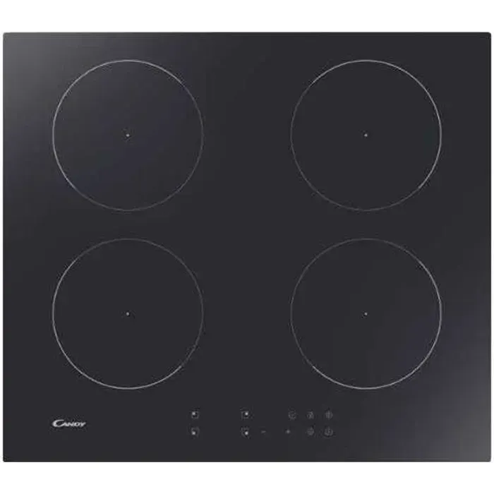Table à Induction - CANDY - CI642CTT - 4 plaques de cuisson - Niche - Noir — coloris Noire