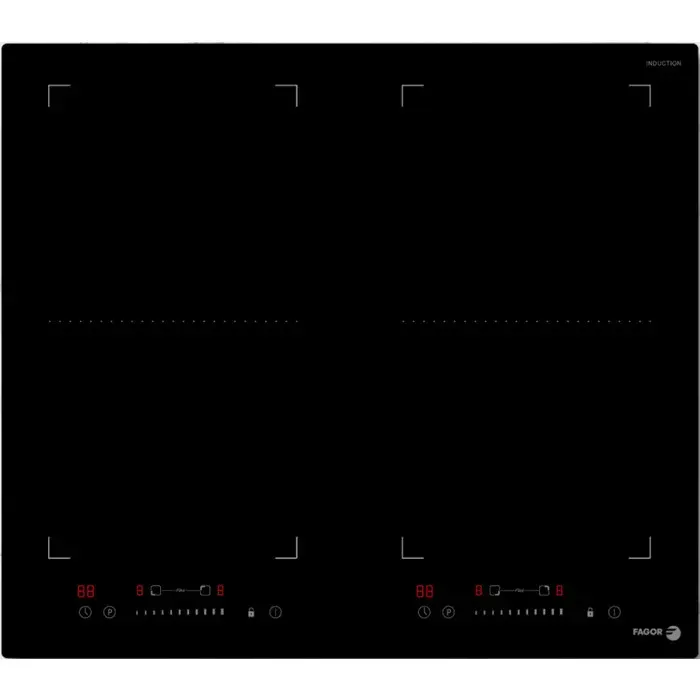 Table à Induction - FAGOR - FAI3546 - 4 foyers - 72 kW - Commandes avant