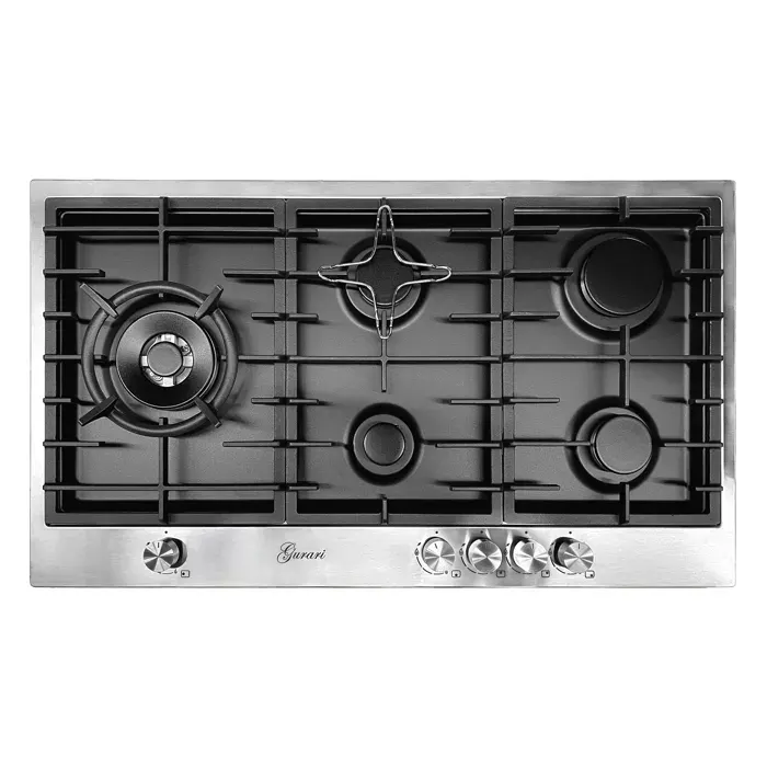 Table de cuisson à gaz - Gurari - TY905VPGC - 90 cm - 5 brûleurs - 40 kW WOK
