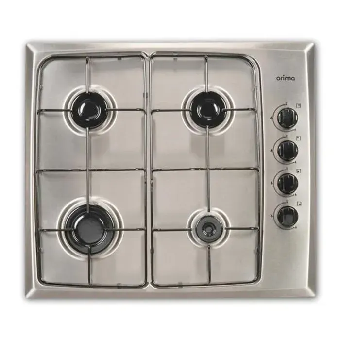 Table de cuisson à gaz Orima ORP40SX 4 feux Gris — coloris Grise