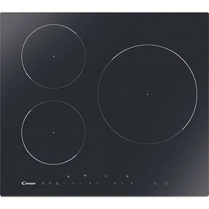 Table de cuisson à induction - CANDY - CIS633DTT1 - Vitrocéramique - Noir - Encastré