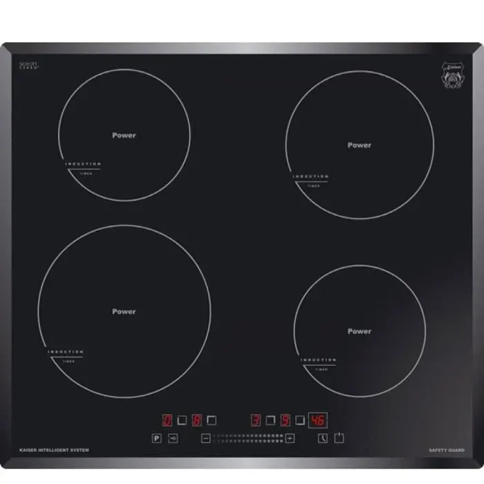Table de cuisson à induction - Kaiser - KCT 6705 - 60 cm - 4 zones - Vitrocéramique avec Power Booster