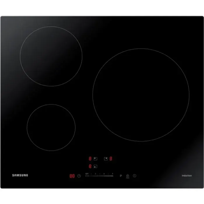 Table de cuisson à induction - SAMSUNG - NZ63M3707AK - 3 foyers - 72 KW - Contrôle slider