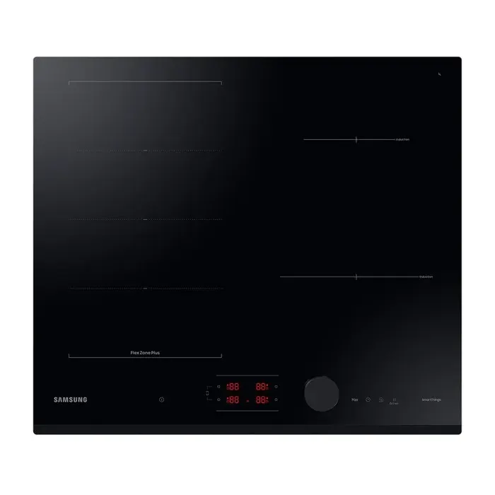 Table de cuisson à induction Samsung NZ64B6058GK Flex Zone Plus avec 4 zones