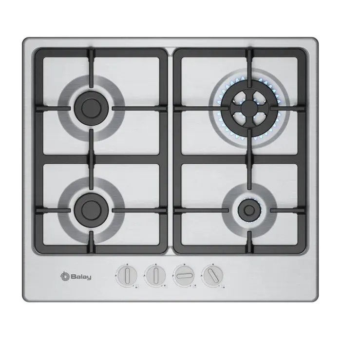 Table de Cuisson Balay 4 Zones 7800W Grise - 3ETX565CB