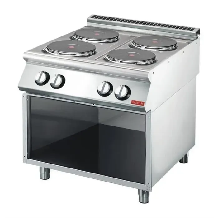 Table de cuisson électrique - Gastro M - GM70-80PCE - 4 plaques - Gris