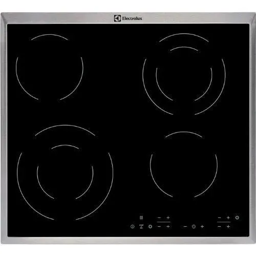 Table de cuisson - Electrolux - EHF6342XOK - Vitrocéramique - Électrique - Noir