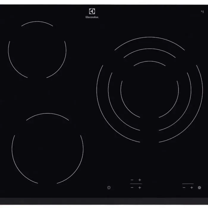 Table de cuisson vitrocéramique encastrable - Electrolux - EHF6232FOK - Noir - Indicateurs chaleur résiduelle - Garantie 2 ans