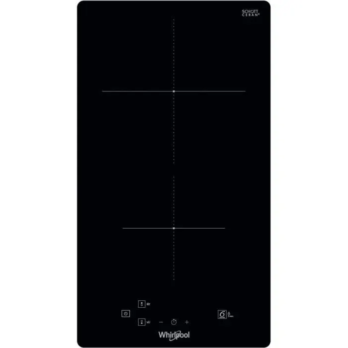 Table domino induction 30cm 3600W noir - Whirlpool - WSQ0530NE