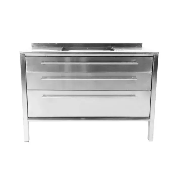 Table Encastrable Pour Plaque De Cuisson Avec Tiroirs 2cx5 De Dietrich