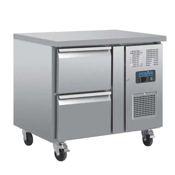 Table réfrigérée GN 1-1 ventilée 2 tiroirs Polar Série U