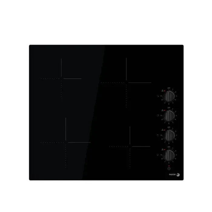 Table Vitrocéramique - FAGOR - FAVM3540 - 4 plaques de cuisson - Noir - 56 cm x 49 cm