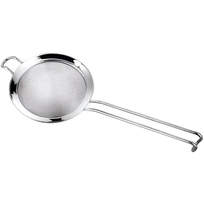 Tamis - Grandchef - 8 cm - Acier inoxydable - Mailles fines - Compatible lave-vaisselle