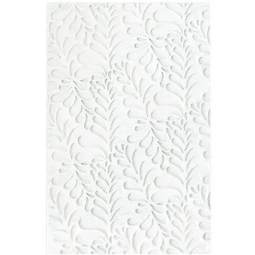 Tapis silicone 3D - SCRAPCOOKING - Motif Ondine - 28.3 x 18 cm - Blanc