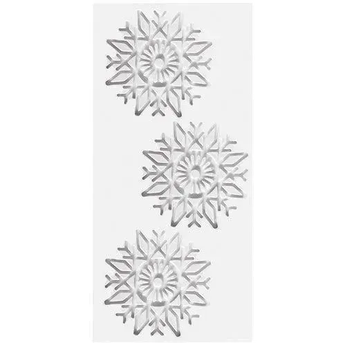 Tapis silicone - SCRAPCOOKING - Décors flocons - Blanc