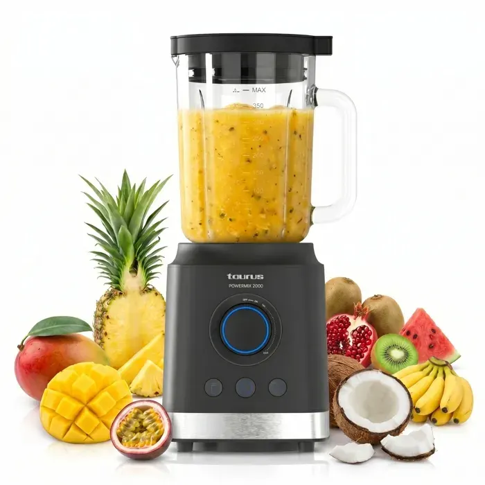Taurus - Blender Powermix 2000 2000W 18 L 3 programmes + Turbo Vitesse réglable Lames inox amovibles Sécurité
