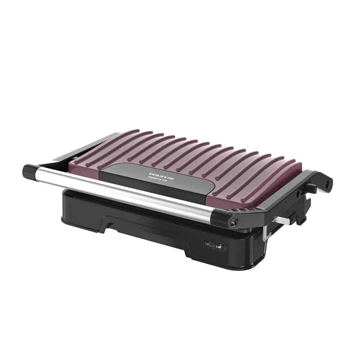 Taurus - Grill électrique 1000W ouverture 180° double revêtement antiadhésif plaques 23 x 145 cm récupérateur de graisse