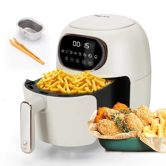 Taylor Swoden Ava - Friteuse à air capacité mini 3L. 1300W. 8 menus préprogrammés écran tactile LED panier anti-adhérant.