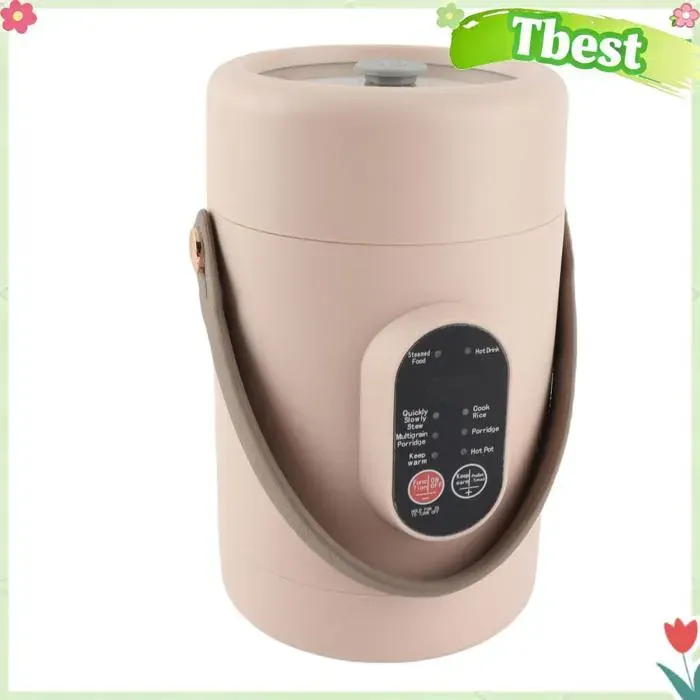 Tbest Cuisinière électrique Mini cuiseur électrique avec couvercle visuel marmite à ragoût electromenager mijoteur Prise UE 220v