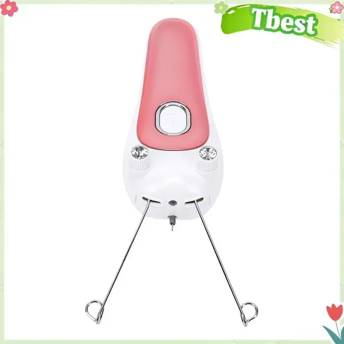 Tbest Épilateur à fil de coton Epilateur à Fil De Coton Électrique Pour Le Visage Épilation Douce beaute cire Rose
