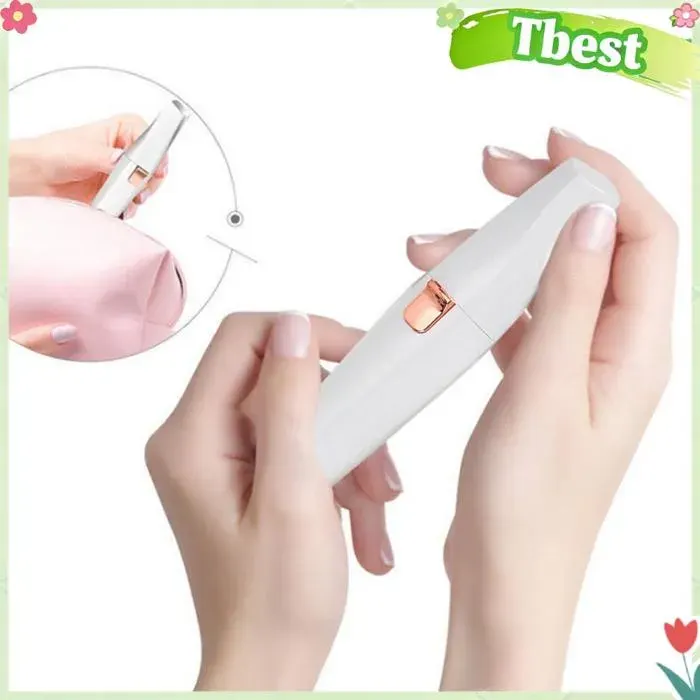 Tbest épilateur pour le visage Tondeuse à Sourcils électrique Portable USB Rasoir à Rouge Lèvres pour Femmes beaute depilation