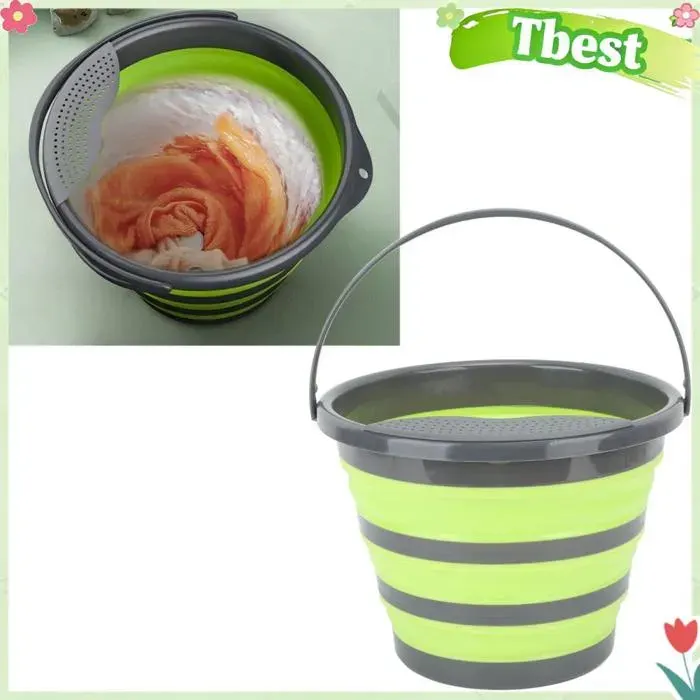 Tbest Machine à laver pliante 10L Mini Portable Washing Machine 10L Ultra-Efficient Foldable Laundry electromenager lave-linge