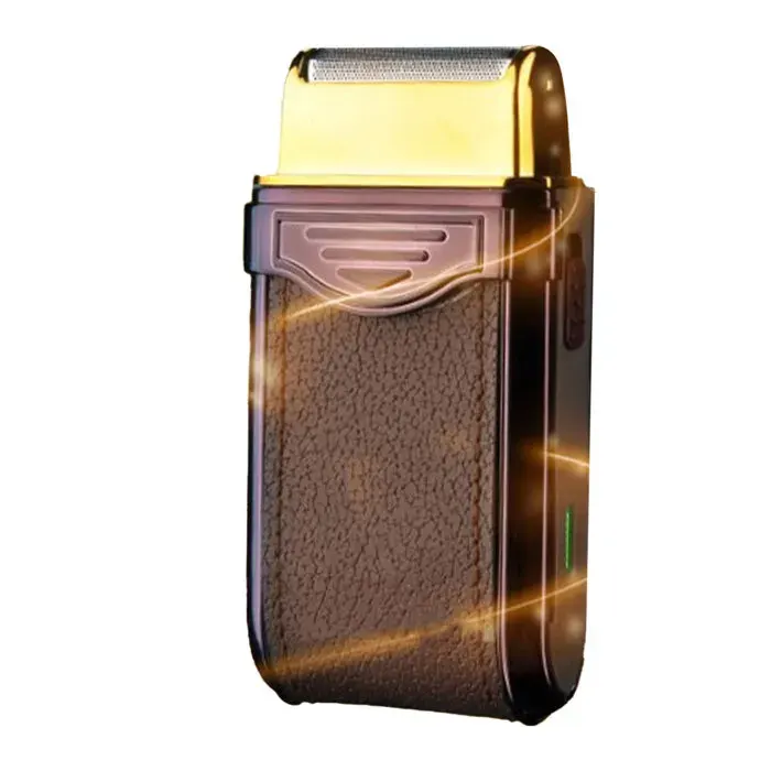 Tbest mini rasoir à barbe électrique Mini Rasoir à Barbe Violet Tondeuse électrique Portable élégante electromenager electrique