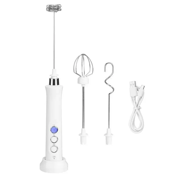 Tbest Mousseur à lait Milk mixer adjustable egg beater portable milk frother kitchen coffee stirrer froth articles shaker