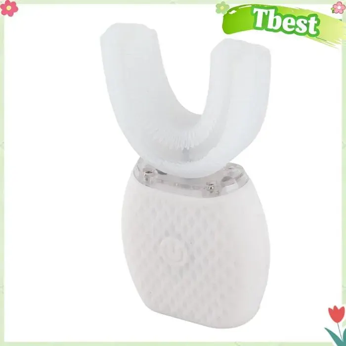 Tbest Nettoyage de la brosse à dents Brosse à dents électrique en Silicone brosse à dents automatique outil electromenager fait